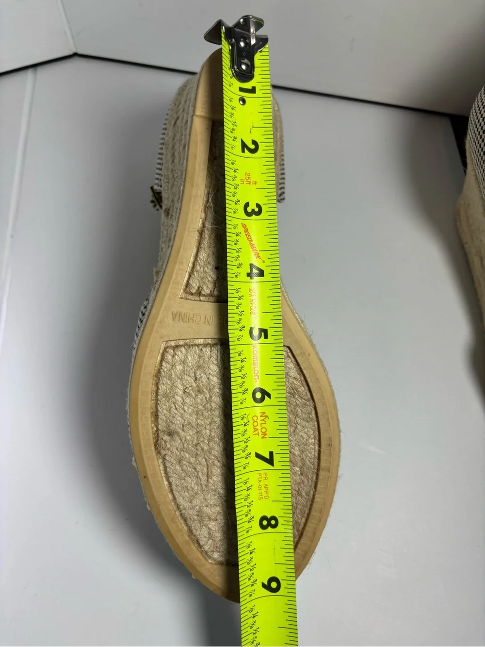 Talbots Black White Espadrille Wedge Shoes Colorful Pom Pom Ankle Strap 9